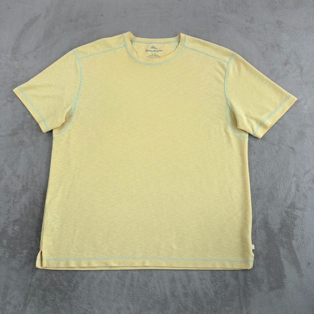 Tommy Bahama Paradise Blend Crewneck T-Shirt in Canary Vented Men XL Resort $78